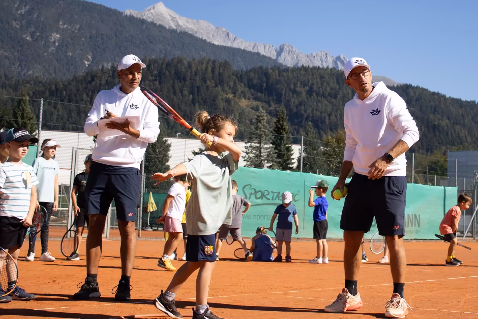 Tennistraining beim TC Wattens